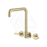 Fienza Kaya Squareline Wall Mounted Lever Tap Set Swivel Spout Variant Colour Available