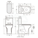 Rak Compact Back To Wall Toilet Suite P Trap Or S Grey Blue Seat Available Extra Height Pan Box Rim