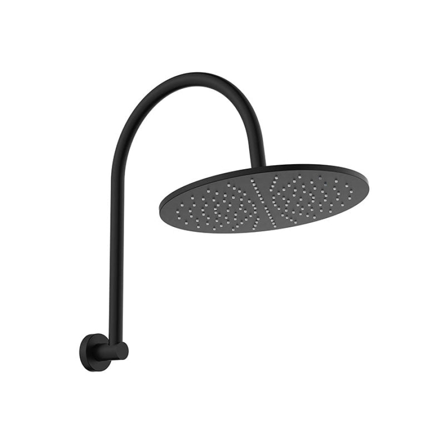 Fienza Empire Slim Curved Stainless Steel Shower Arm Set Variant Colour Available