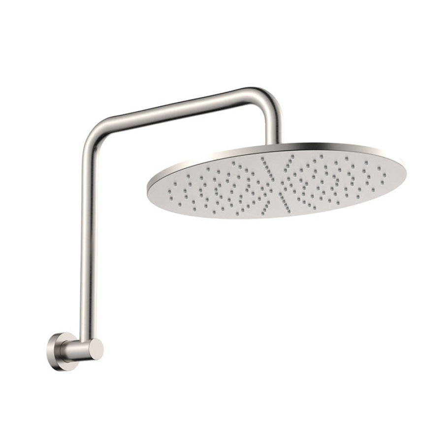 Fienza Empire Slim Gooseneck Shower Arm Set Stainless Steel Variant Colour Available