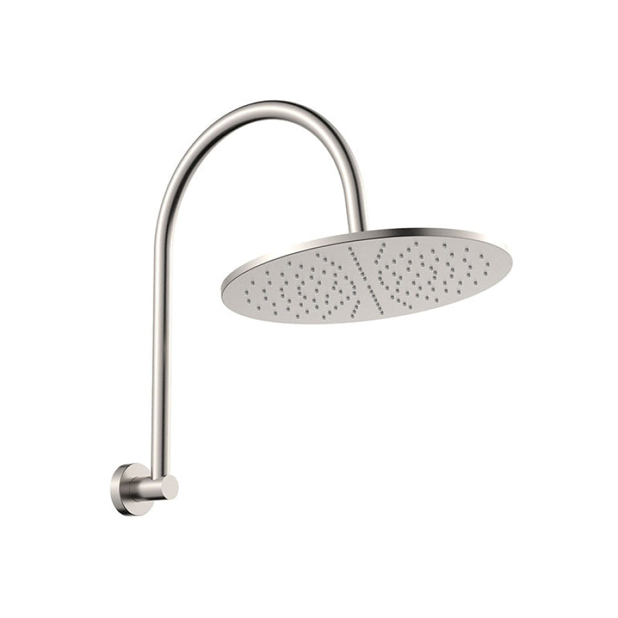 Fienza Empire Slim Curved Stainless Steel Shower Arm Set Variant Colour Available