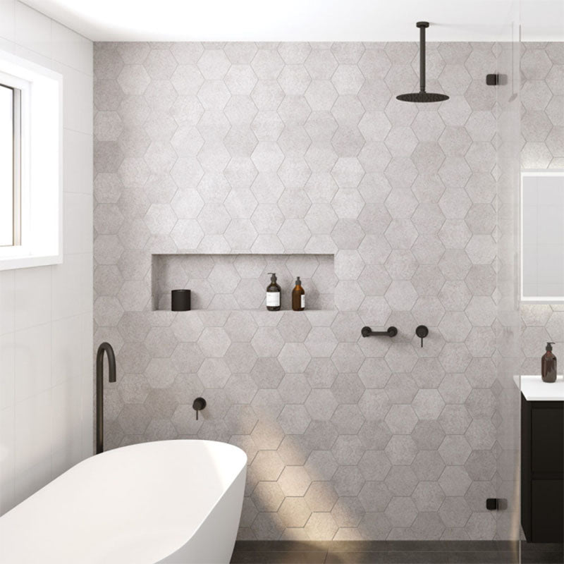 Fienza Kaya Super Slim Ceiling Shower Head and Shower Arm Set Variant Colour Available