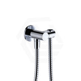 Fienza Universal Brass Hand Shower Bracket with Hose Round Plate Variant Colour Available