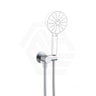 Fienza Universal Brass Hand Shower Bracket with Hose Round Plate Variant Colour Available