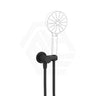 Fienza Universal Brass Hand Shower Bracket with Hose Round Plate Variant Colour Available