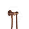 Fienza Universal Brass Hand Shower Bracket with Hose Round Plate Variant Colour Available