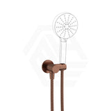 Fienza Universal Brass Hand Shower Bracket with Hose Round Plate Variant Colour Available
