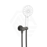 Fienza Universal Brass Hand Shower Bracket with Hose Round Plate Variant Colour Available