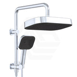 Fienza Kuro Twin Half-Rail Shower Soft Square Head Bottom Water Inlet - Variant Colour Available