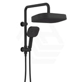 Fienza Kuro Twin Half-Rail Shower Soft Square Head Bottom Water Inlet - Variant Colour Available