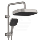 Fienza Kuro Twin Half-Rail Shower Soft Square Head Bottom Water Inlet - Variant Colour Available