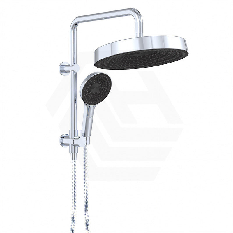 Fienza Kuro Twin Half-Rail Shower Round Head Bottom Water Inlet - Variant Colour Available