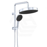 Fienza Kuro Twin Half-Rail Shower Round Head Bottom Water Inlet - Variant Colour Available