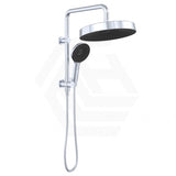 Fienza Kuro Twin Half-Rail Shower Round Head Bottom Water Inlet - Variant Colour Available