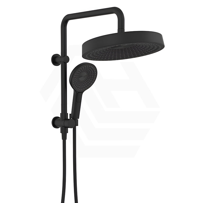 Fienza Kuro Twin Half-Rail Shower Round Head Bottom Water Inlet - Variant Colour Available