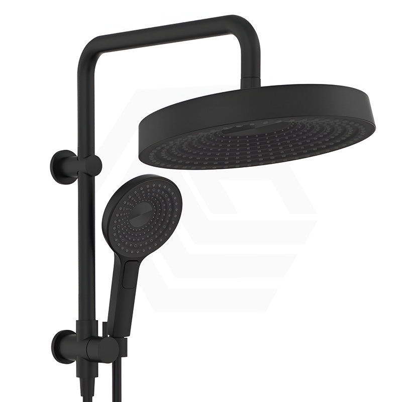 Fienza Kuro Twin Half-Rail Shower Round Head Bottom Water Inlet - Variant Colour Available