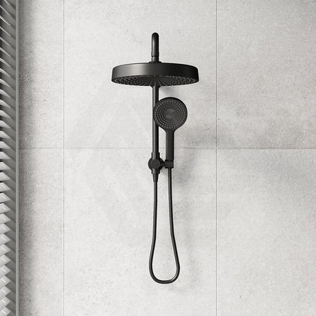 Fienza Kuro Twin Half-Rail Shower Round Head Bottom Water Inlet - Variant Colour Available