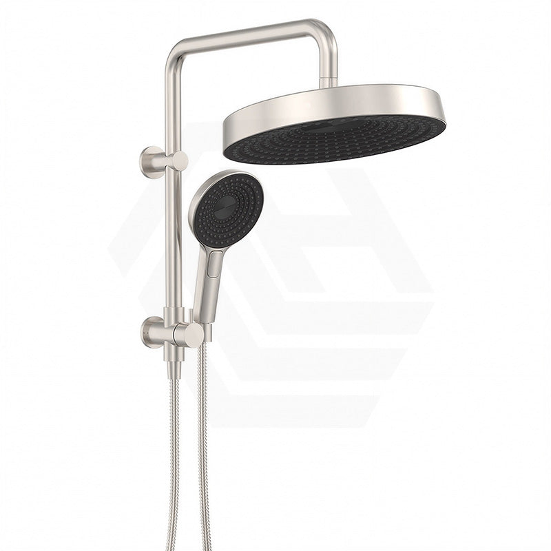 Fienza Kuro Twin Half-Rail Shower Round Head Bottom Water Inlet - Variant Colour Available