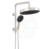 Fienza Kuro Twin Half-Rail Shower Round Head Bottom Water Inlet - Variant Colour Available