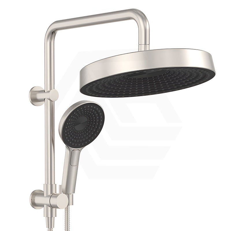 Fienza Kuro Twin Half-Rail Shower Round Head Bottom Water Inlet - Variant Colour Available