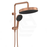 Fienza Kuro Twin Half-Rail Shower Round Head Bottom Water Inlet - Variant Colour Available