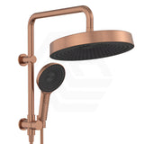 Fienza Kuro Twin Half-Rail Shower Round Head Bottom Water Inlet - Variant Colour Available