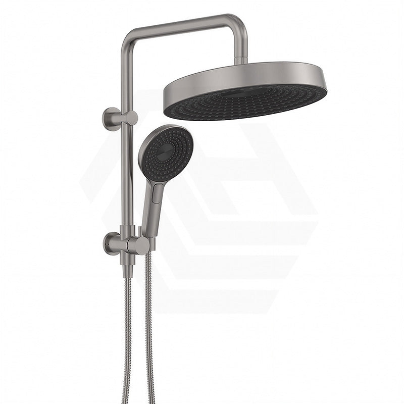 Fienza Kuro Twin Half-Rail Shower Round Head Bottom Water Inlet - Variant Colour Available