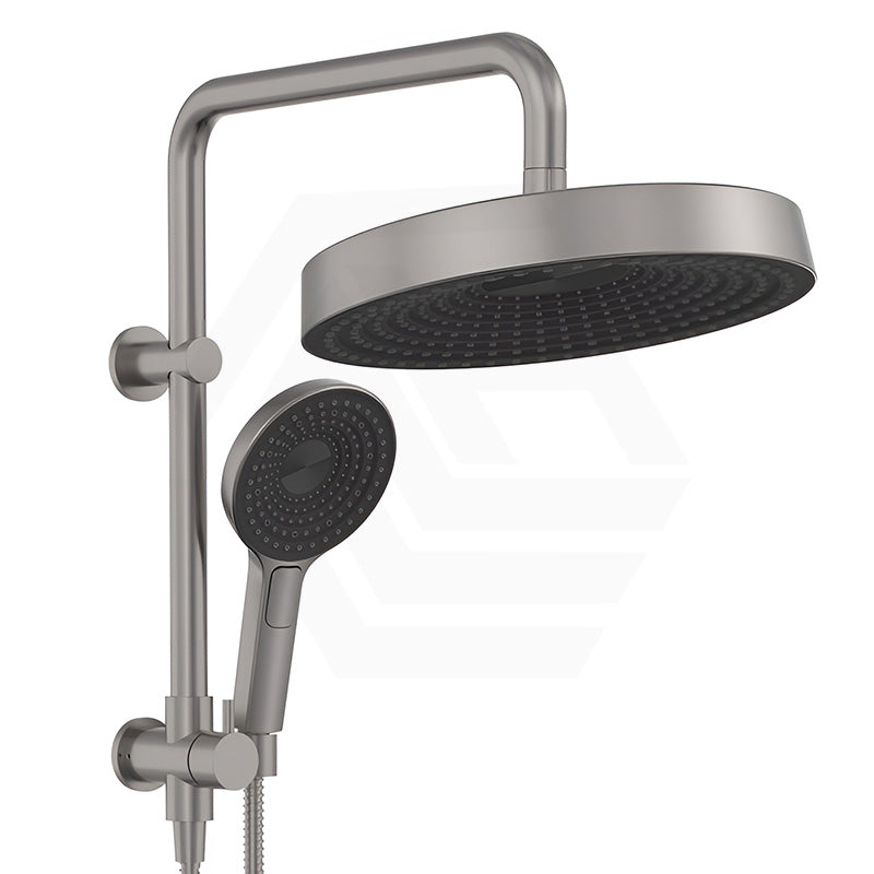 Fienza Kuro Twin Half-Rail Shower Round Head Bottom Water Inlet - Variant Colour Available