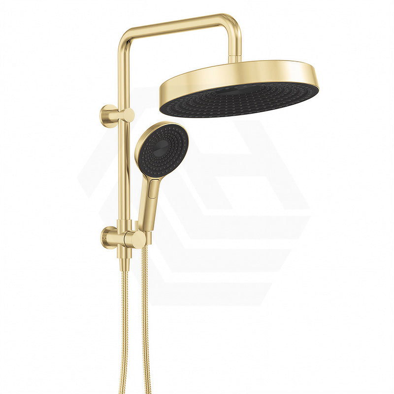 Fienza Kuro Twin Half-Rail Shower Round Head Bottom Water Inlet - Variant Colour Available