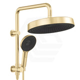 Fienza Kuro Twin Half-Rail Shower Round Head Bottom Water Inlet - Variant Colour Available