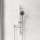 Fienza Michelle Chrome Multifunction Rail Shower with Soap Basket