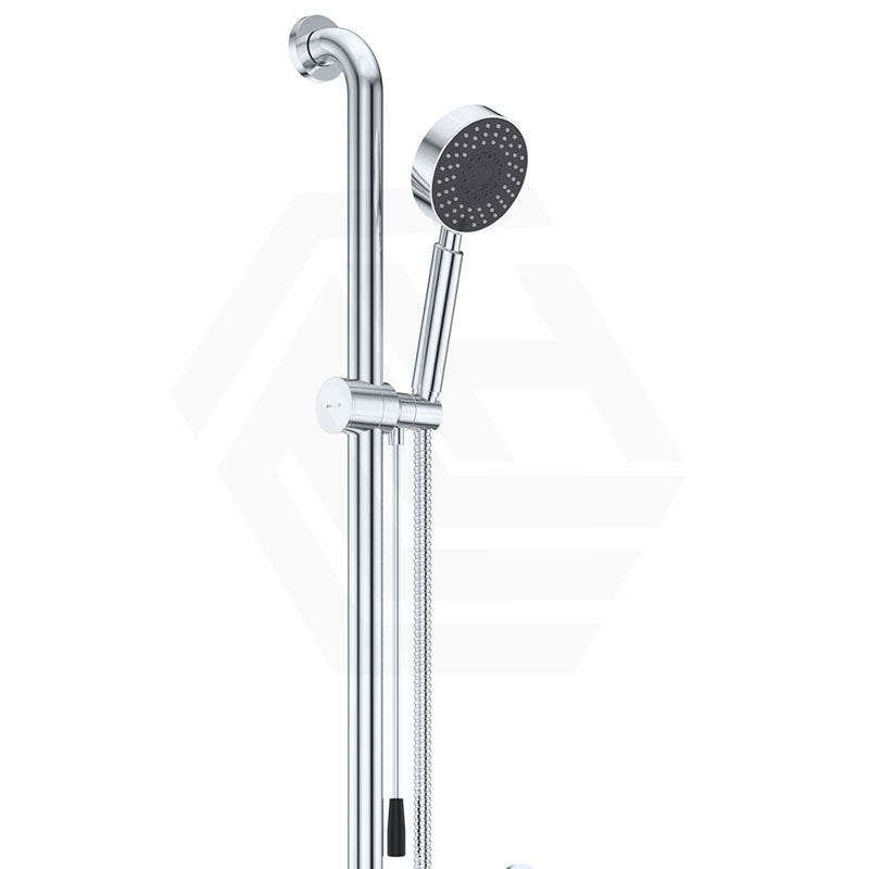 Fienza Stella Care Chrome Rail Shower Set with Push/Pull Slider