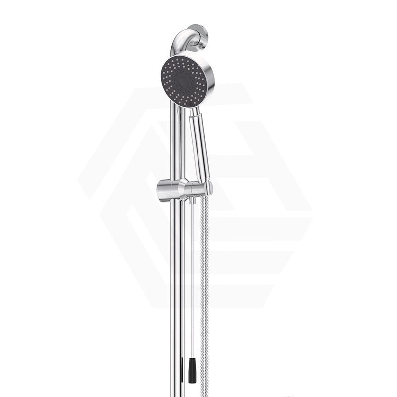 Fienza Stella Care Chrome Rail Shower Set with Push/Pull Slider