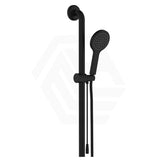 Fienza Luciana/Hustle Care Left/Right Hand Inverted T Rail Shower Set with Push/Pull Slider Chrome/Matt Black