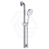 Fienza Luciana/Hustle Care Left/Right Hand Inverted T Rail Shower Set with Push/Pull Slider Chrome/Matt Black