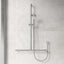Fienza Care Inverted T Bar Rail Adjustable Slider With Handheld Shower Set In Various Colour