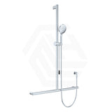 Fienza Care Inverted T Bar Rail with Handheld Shower Set with Push/Pull Slider in Various Colour