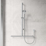 Fienza Care Inverted T Bar Rail Handheld Shower Set with Push/Pull Slider in Various Colour