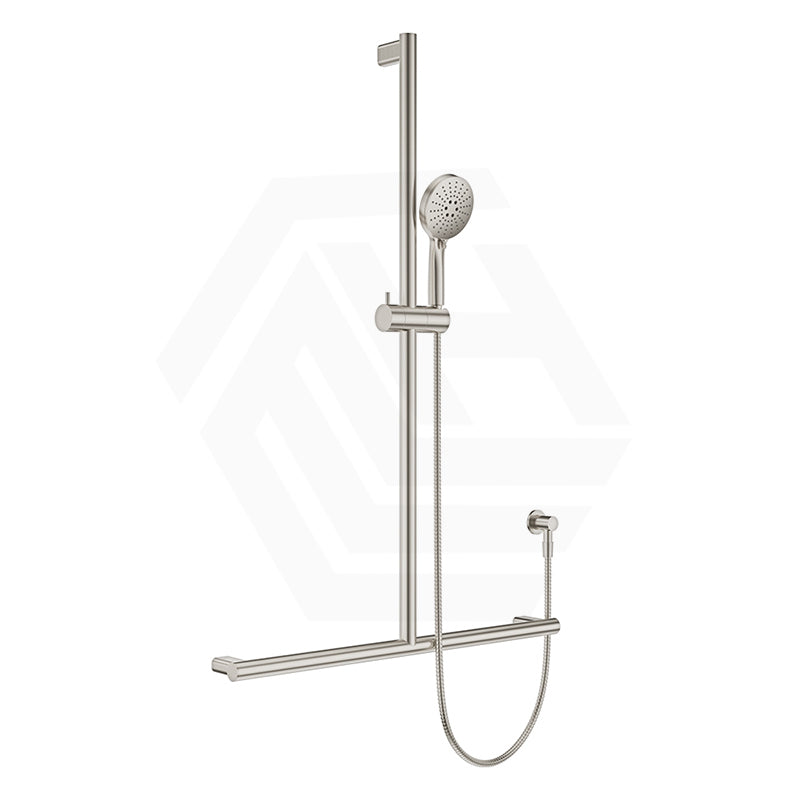 Fienza Care Inverted T Bar Rail Adjustable slider with Handheld Shower Set in Various Colour