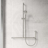 Fienza Care Inverted T Bar Rail Adjustable Slider With Handheld Shower Set In Various Colour