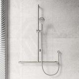 Fienza Care Inverted T Bar Rail Handheld Shower Set with Push/Pull Slider in Various Colour