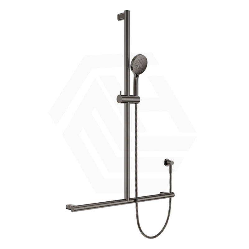 Fienza Care Inverted T Bar Rail Adjustable slider with Handheld Shower Set in Various Colour