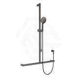 Fienza Care Inverted T Bar Rail with Handheld Shower Set with Push/Pull Slider in Various Colour
