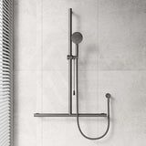Fienza Care Inverted T Bar Rail Handheld Shower Set with Push/Pull Slider in Various Colour