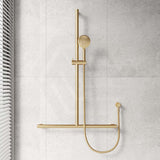 Fienza Care Inverted T Bar Rail Adjustable Slider With Handheld Shower Set In Various Colour