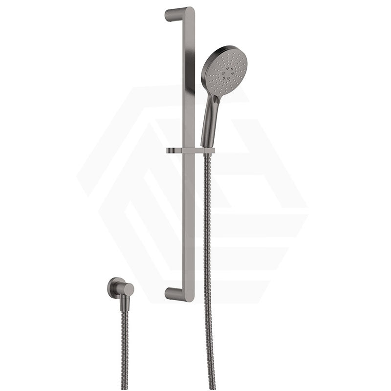Fienza Empire Gunmetal Grey Slim 3 Functions Hand Shower On Rail