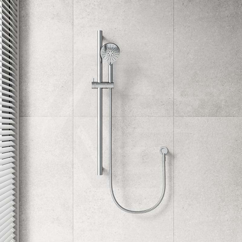 Fienza 900mm Straight Adjustable Slider Care Rail with Handheld Shower Set in Various Colour