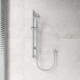 Fienza 900mm Straight Adjustable Care Rail Shower Set with Push/Pull Slider Variant Colour Available