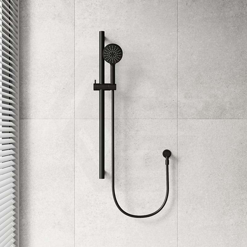 Fienza 900mm Straight Adjustable Slider Care Rail with Handheld Shower Set in Various Colour