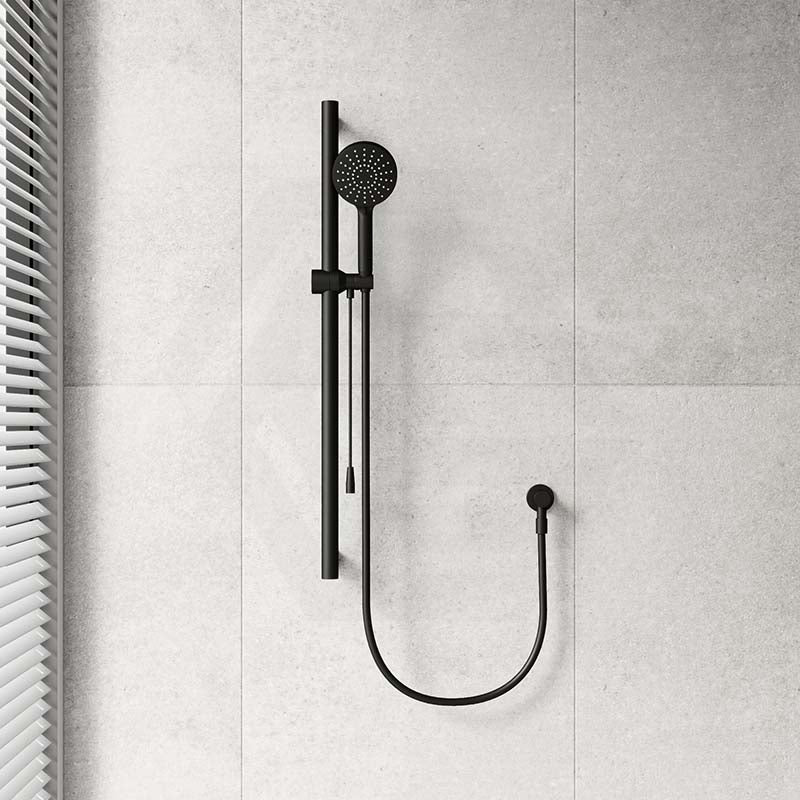 Fienza 900mm Straight Adjustable Care Rail Shower Set with Push/Pull Slider Variant Colour Available